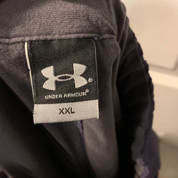 Vintage Under Armour Womens Belted Rain Pants Size XXL Navy Blue Ankle Snaps - Picture 7 of 10